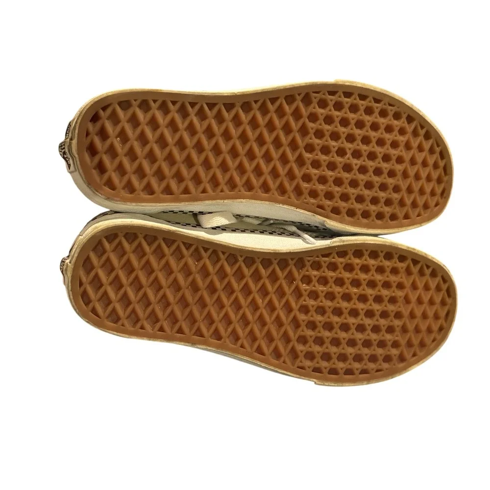 Vans Old Skool Checkerboard Foxing‎ Sneakers Cream Women's 7.5